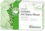 Sidroga Grüntee mit Nana-Minze: Feiner grüner Tee mit Nana-Minze und Limette, 20 Filterbeutel mit...