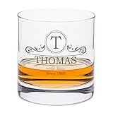 Leonardo Whiskyglas mit Gravur - Ornament Design - Personalisiert mit Name - Graviertes Whisky Glas...