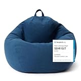 Lumaland Sitzsack Comfort Line | Indoor Beanbag 70x80x50cm mit mehr als 1 Mio. anpassbaren...