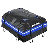 Favoto Dachbox Auto – wasserdichte und faltbare Dachtasche mit Anti-Rutsch-Matte, Türhaken und...