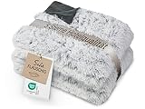 ZOLLNER Kuscheldecke extra flauschig in 150x200 cm - kuschelige und warme Couchdecke - waschbar bis...