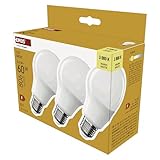 EMOS - LED-Lampe BASIC A60, 3er Pack - E27 Sockel - Warmweiß - 806 lm - 8,8W (Ersatz für 60W...