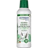 HEITMANN pure Reiner Essig-Entkalker - Effizienter Kalkentferner mit 100% Essigessenz, für...