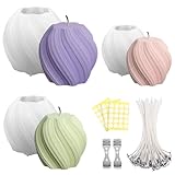 Aulese Silikonformen Gießformen Kerzen, 3 Stück Silikon Formen zum Gießen, 3D Kerzenform für DIY...