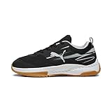 PUMA Varion Ii Jr Hallenturnschuh, Black Cool Light Grey Yellow Blaze Gum, 38.5 EU