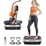 Kidken Vibrationsplatte, Ganzkörper-Workout Erschütterungsplatte Übungsmaschine für...