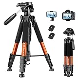 Victiv 182 cm Aluminium Kamera Stativ, Leichtes und Kompaktes Reisestativ für DSLR mit...