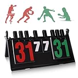 Anzeigetafel, Tragbare Flip Sport Anzeigetafel, Anzeigetafe Spielstandsanzeige, Scorebord 0-99 Flip...