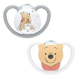 NUK Space Schnuller | 0–6 Monate | Schnuller mit extra Belüftung | BPA-freies Silikon | Disney...