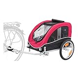 TRIXIE Hundeanhänger für das Fahrrad 43 × 45 × 73 cm bis zu 22 kg – faltbarer...