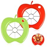 Juguta 2stk Apfelschneider - 3 in 1 Edelstahl Obstentkerner, Apfelausstecher - Einfacher Griff...
