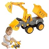 Zuasdvnk Digger Lkw-Spielzeug, Bagger-Autospielzeug | Trägheitsfahrzeuge der multifunktionalen –...