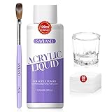 Saviland Acryl Liquid für Nägel Set: 120ml MMA-Frei Acryl Liquid...