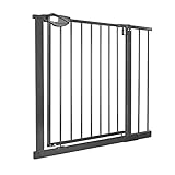 UISEBRT Türschutzgitter Ohne Bohren Treppenschutzgitter für Kinder 85-95cm breit, Auto-Close Baby...