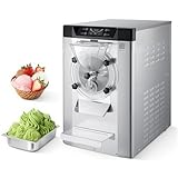 VEVOR Gewerbliche Eismaschine Eiscrememaschine 2000 W 12–20 L/h, Tischgerät für Gelato mit 6 L...