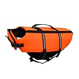 Reflektierende Hund Schwimmweste Rettungsweste für Klein Hund 0 – 3 kg Größe XXS Orange