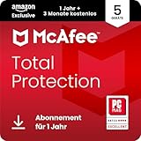 McAfee Total Protection (5 Geräte) 2025 | 15 Monate | Secure VPN, Sicherheitssoftware mit...