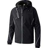 Erima Unisex softshelljakke Function, Schwarz/Anthrazit, XXL EU