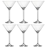 Leonardo Daily Cocktail-Gläser, Glas mit Stiel, spülmaschinenfeste Cocktail-Kelche,6 Stück (1er...