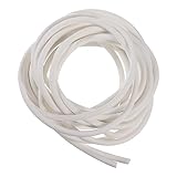 sourcing map Silikon Schaumstoff Dichtstreifen 6mm(0.24') Durchmesser 5 Meter(16.41 Ft) Lang Schwamm...