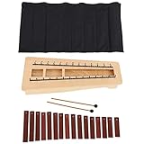 RiToEasysports Xylophon, Hölzernes 13-Ton-Box-Typ-Hochton-Kiefernmusik-Orff-Schlaginstrument 16...