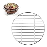 PARFCO Edelstahl Grillrost, Durchmesser 30 cm Grillrost Edelstahl Rund, Edelstahl Grillgitter Rund,...