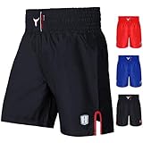Mytra Fusion Satin Boxing Shorts, MMA Shorts, Combat Shorts, Ring Shorts, Training Shorts (Black,...