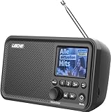 LEICKE tragbares DAB+ Radio mit Bluetooth 5.0 | DAB/DAB+ und UKW Radio, 2,4' Farbdisplay, 80...