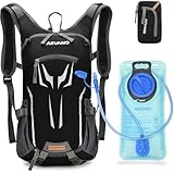 Arvano Trinkrucksack Fahrrad Rucksack mit Trinkblase 2l für Damen Herren, Wasserdicht für MTB...