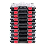 Kistenberg 10x Sortimentskasten NORS14 Sortierbox Set Sortierkasten Kleinteilemagazin Mit...