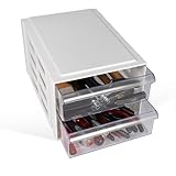 VELVEO Lagerboxen (2 Fächer) Schubladenschrank, Schubladencontainer, 2 Schubladen mit je 8 L,...