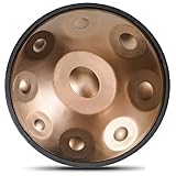 Handpan-Trommelinstrument in g-Moll, 18 Zoll kleine Handpan-Trommel aus Stahl, mit Handpan-Tasche,...