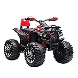 HOMCOM Elektro-Quad 12V Kinderquad mit Scheinwerfer, Kindermotorrad mit USB-Anschluss,...