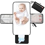 Lekebaby Wickelunterlage Wickelunterlage Tragbare Wickelunterlage Baby Reise Wickelunterlage mit...