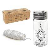 Nature Nerds - plastikfreie Natur Zahnseide im Glas-Flakon gewachst mit Candelilla – 30 m (30)