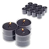 Candelo 24er Set Duftteelichter Ambiente - Black Rose Duft Kerze - Teelicht in Kunststoff Hülle je...