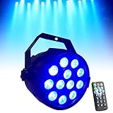 LED Par Scheinwerfer mit Fernbedienung Bühnenbeleuchtung DMX512 RGBW Lichteffekt Partylicht mit...