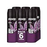 Axe Bodyspray Excite Deodorant für Herren, 150 ml, 6 Stück