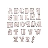suhongstore Stanzformen 27 Stück/Set Alphabet Buchstaben Metall Stanzformen Schablone for DIY...
