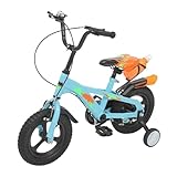 HUOMMGS Kinderfahrrad 12 Zoll Upgraded Kinder Fahrrad mit Stützrädern & Wasserflasche...