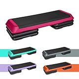 TREXO Stepper Für Zuhause - Aerobic Step mit 3-Stufiger Höhenverstellung, Fitness & Sport -...