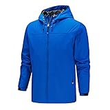 Wasserdichte Herren-Regenjacke, Windbreaker, leicht, dünner Regenmantel, Outdoor-Softshell-Jacke,...