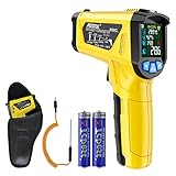 Infrarot Thermometer MESTEK Laser Temperaturmessgerät Digital IR Pyrometer K-Sonde -50°C ~ 800°C...