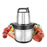 Küchenmaschine 5L mit Edelstahlschüssel für Fleisch, Gemüse, Obst und Nüsse – Effizienter...