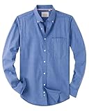 J.VER Oxford Herren Hemd Bügelfrei Regular Fit Hemd Langarm Casual Hemd aus Oxford Button Down Hemd...