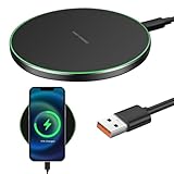 Kabelloses Induktions Ladegerät,Schnellladepad Handy-Induktionsladegeräte kompatibel mit i Phone...