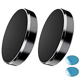 2 Stück Magnetische Handyhalterung Auto mit Klebepad, Runde Magnethalterung Universal, Werkzeuglose...