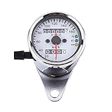 TKSE Motorrad Kilometerzähler, 1 Stück Universal Motorrad Tachometer Signal Dual Digital Anzeige...