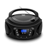 Silva Schneider PCD 25.1 – Tragbarer CD-Player mit UKW-PLL Radio, LCD-Display, 30 Senderspeicher,...