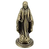 SHINEOFI Maria Figur aus Zinklegierung Miniatur Marienstatue Kompakte Kirchendekoration für...